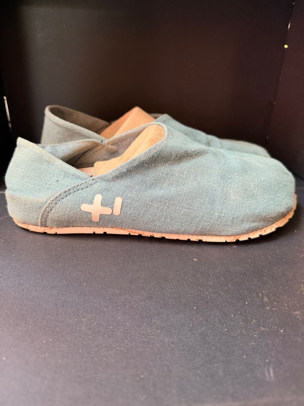 Otzi Slip-On Canvas Shoes in Blue, Size 39 Orthopedic